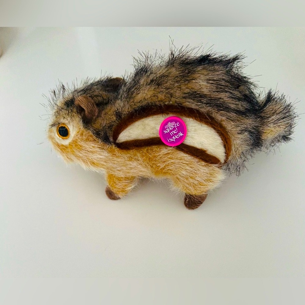 NWT dog squirrel squeaky toy